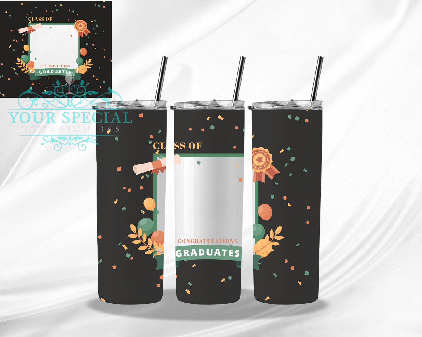 Sublimation Graduating Senior Tumblers