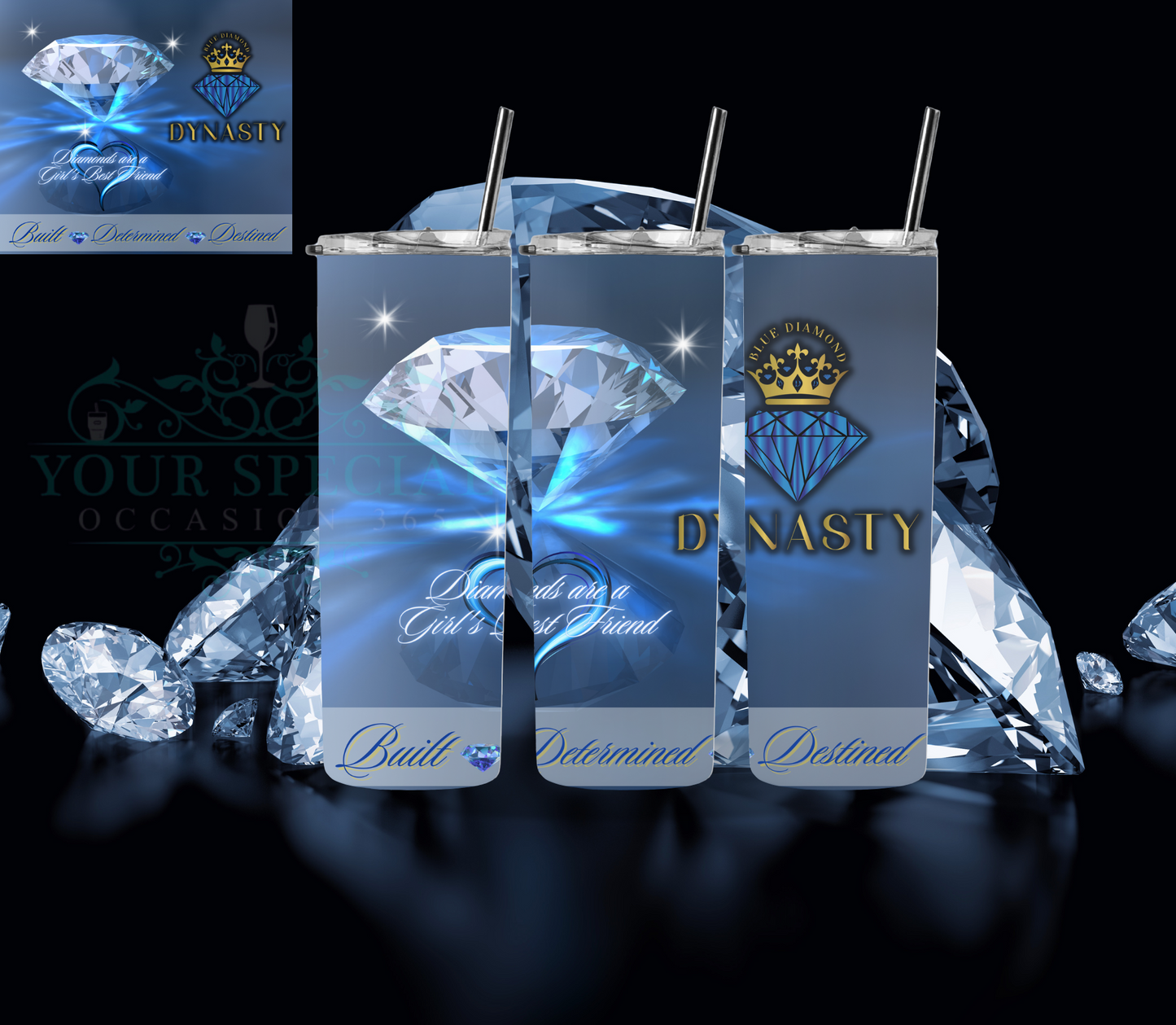 Blue Diamond Dynasty Exclusive Tumblers