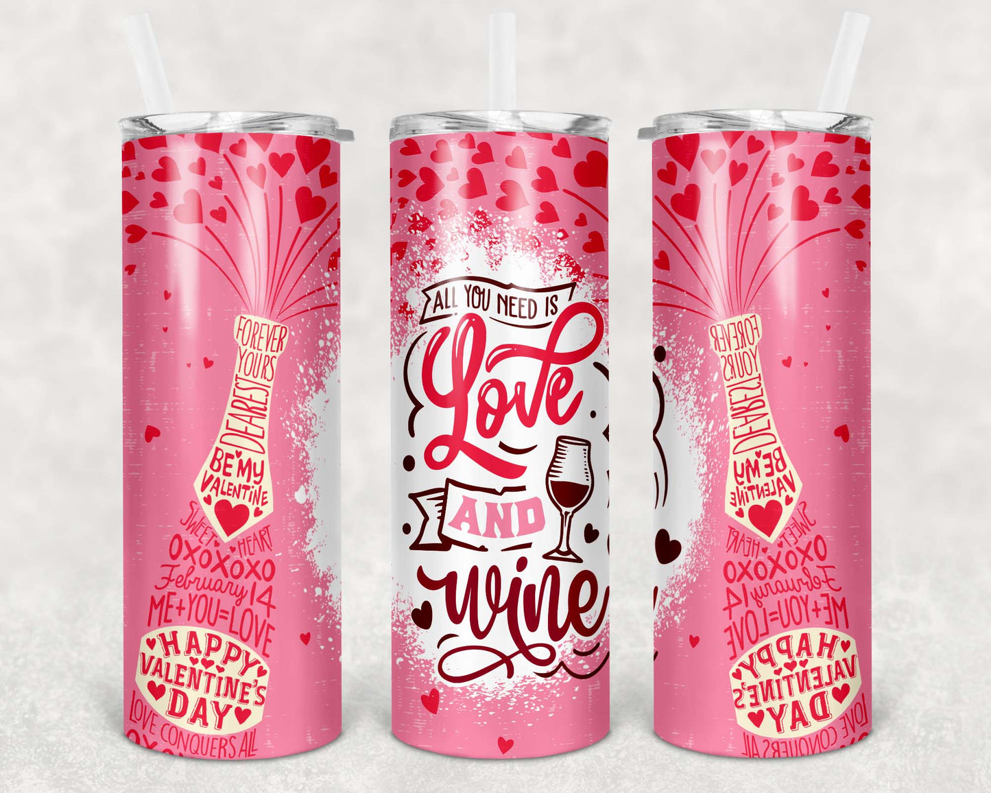 Valentine's Day Sublimation Tumblers